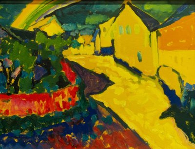 Murnau – Landschaft mit Regenbogen von Wassily Kandinsky